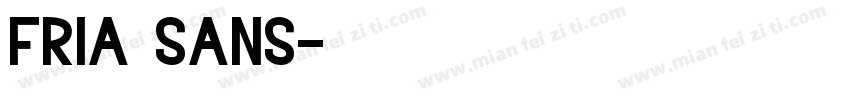 fria sans字体转换